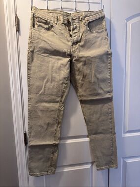 Denim&Co Straight Stretch Jeans - Light Beige